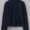 Brushed Alpaca High Neck Sweater