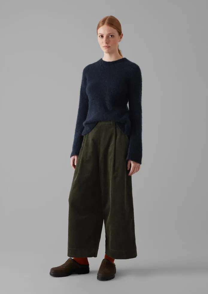 Brushed Alpaca High Neck Sweater