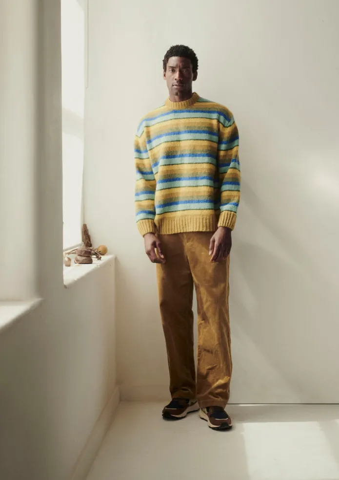 Brushed Stripe Sweater
