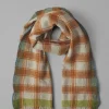 Check Boiled Wool Scarf
