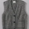 Cotton Alpaca Button Through Tank