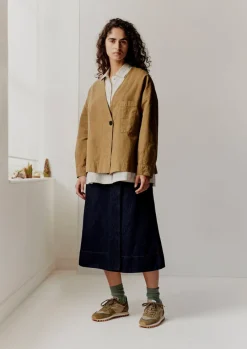 Cotton Linen Wrap Jacket