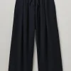 Cotton Wool Herringbone Pull On Trousers