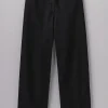 Denim Straight Leg Trousers