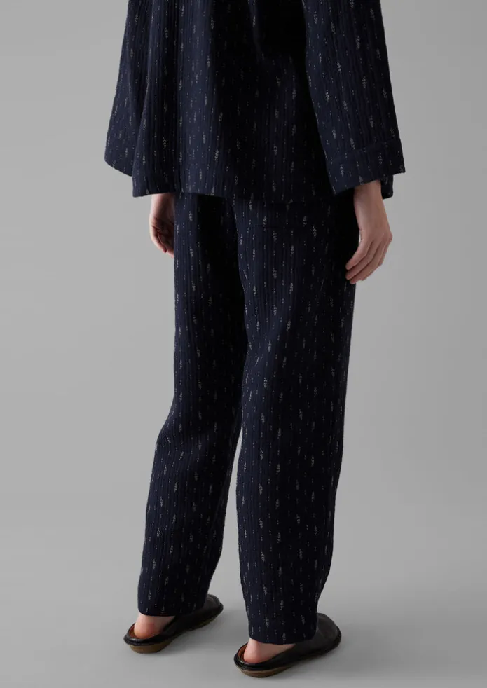 Dobby Stitch Cotton Lounge Trousers