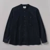 Dropped Shoulder Organic Cord Grandad Shirt
