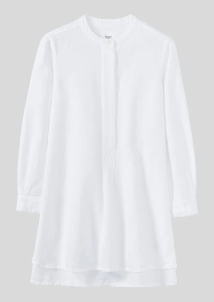 Elena Cotton Linen Tunic Shirt