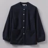 Front Pocket Soft Indigo Twill Shirt