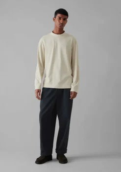 Garment Dyed Cotton Long Sleeve Tee