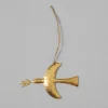 Hammered Metal Dove Decoration
