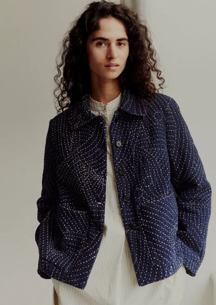 Hand Embroidered Kantha Jacket