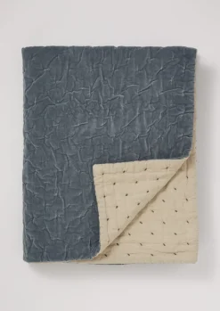Hand Quilted Velvet Throw