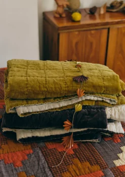 Hand Stitched Velvet Quilt