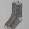 Honeycomb Jacquard Wool Socks