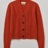 Kaia V-Neck Wool Cardigan