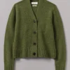 Kaia V-Neck Wool Cardigan