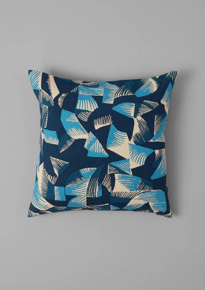Kinetic Geo Linen Cushion Cover