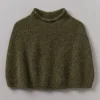 Lofty Alpaca Blend Knitted Poncho