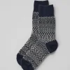 Nishiguchi Kutsushita Wool Jacquard Socks