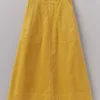 Organic Cord A Line Skirt