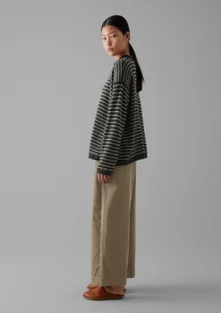 Organic Cord Barrel Leg Trousers