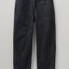 Panelled Organic Indigo Denim Trousers
