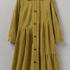 Panelled Organic Needlecord Dress
