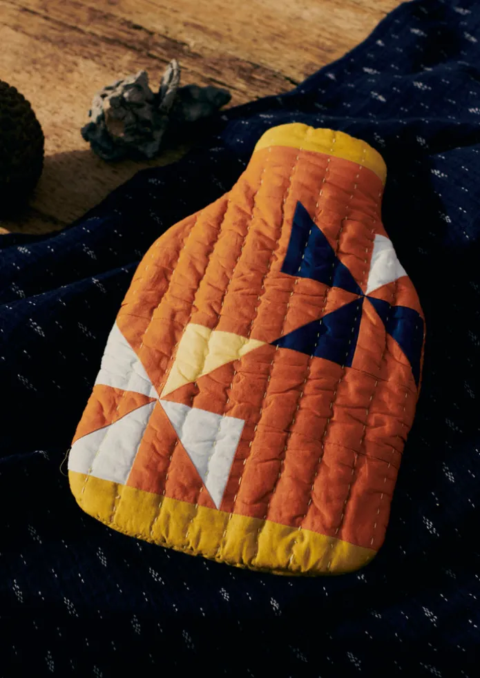 Pinwheel Patchwork Hot Water Bottle Cover
