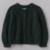 Ribbed Mohair Blend Cardigan