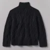 Roll Neck Cable Knit Sweater