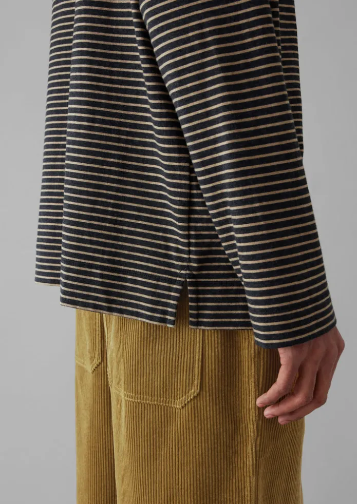 Stripe Cotton Jersey Long Sleeve Tee