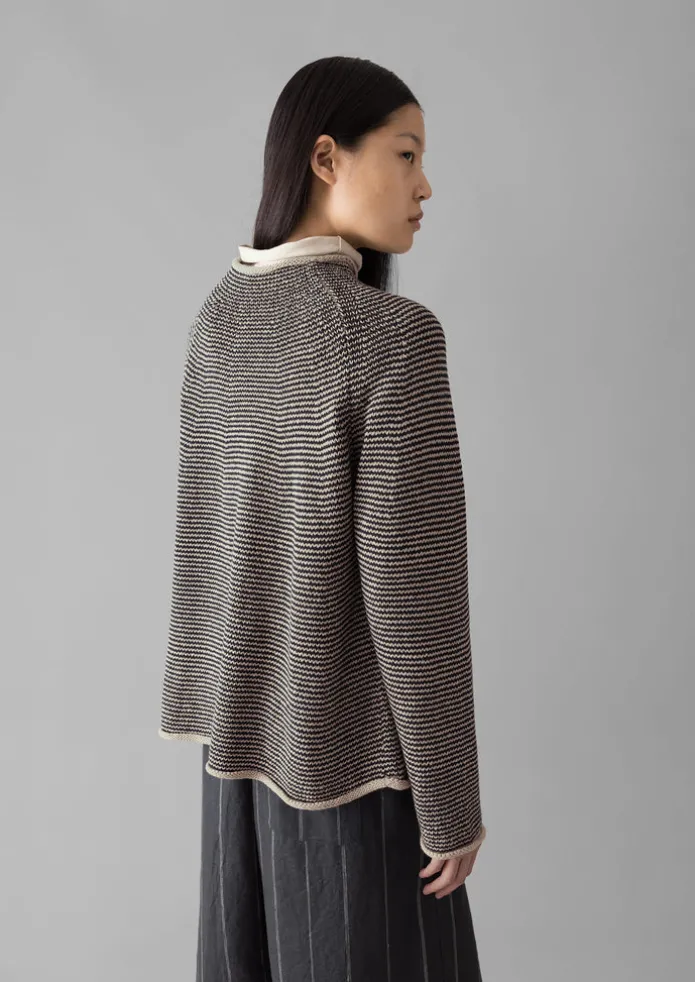 Stripe Linen Cotton Sweater