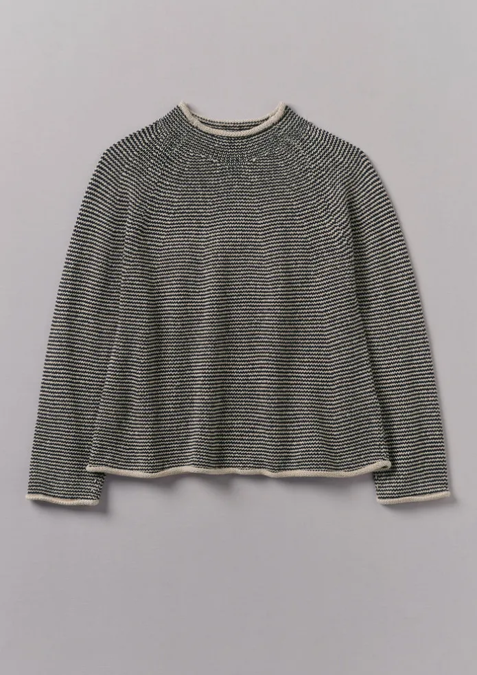 Stripe Linen Cotton Sweater
