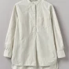 Taro Stripe Organic Cotton Poplin Shirt