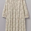 Trellis Floral Block Print Nightdress
