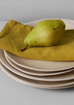 Wonki Ware White Wash Dinner Plate