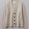 Wool Cashmere Boxy Cardigan